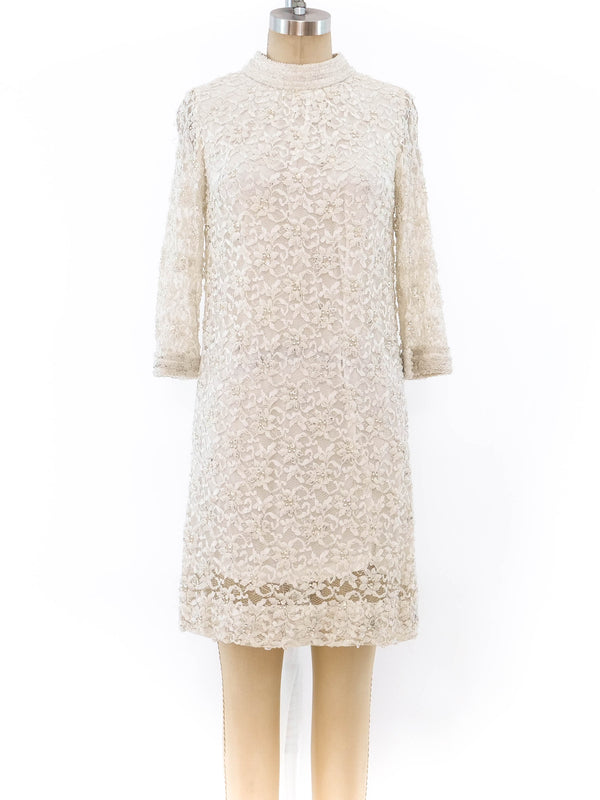Bead Embellished Lace Dress Dress arcadeshops.com