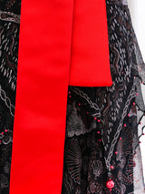 Zandra Rhodes Printed Silk Tiered Dress Dress arcadeshops.com