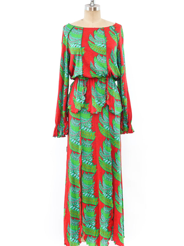 Stephen Burrows Printed Jersey Ensemble Suit arcadeshops.com