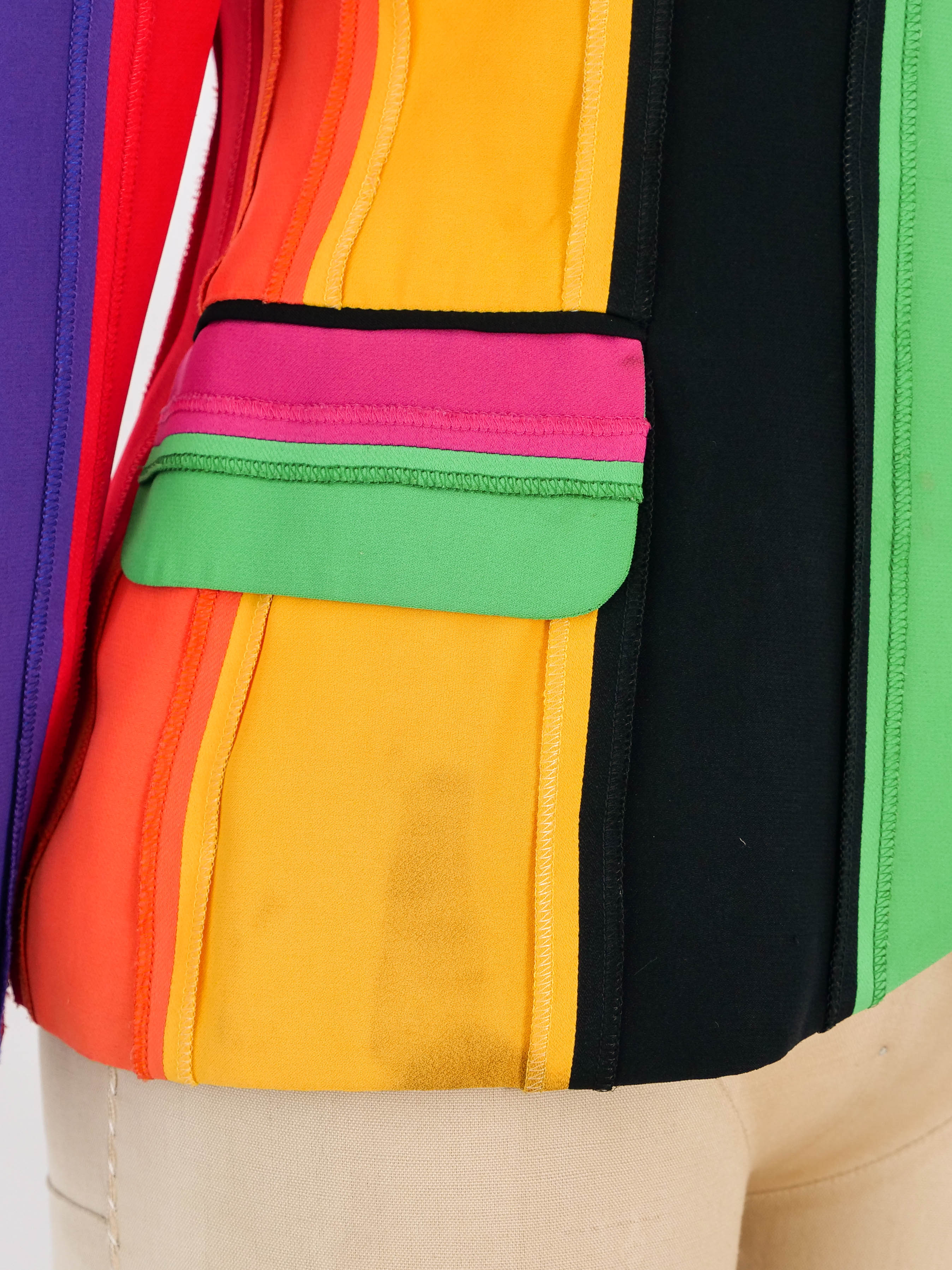 定番のお歳暮&冬ギフトの商品をすべ Moschino Rainbow Striped Jacket ジャケット・アウター
