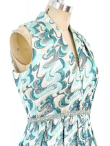 1960's Swirl Brocade Sleeveless Dress Dress arcadeshops.com