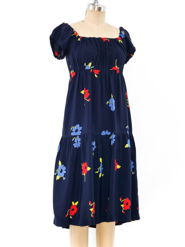 Ossie Clark Celia Birtwell Floral Dress Dress arcadeshops.com