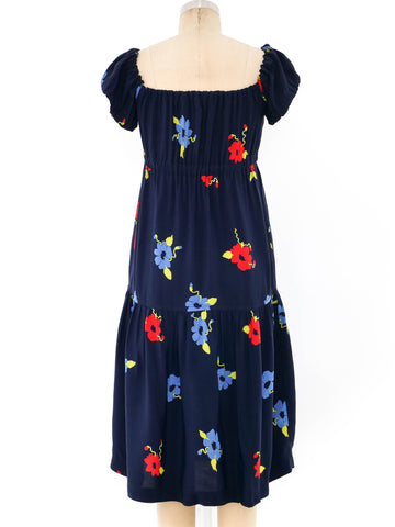 blue floral dress old navy NEW Old Navy Blue Long Sleeved Floral Dress
