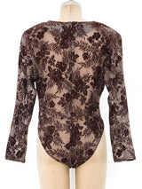 Floral Knit Bodysuit Suit arcadeshops.com