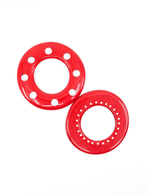 Pop Red Bangle Pair Accessory arcadeshops.com