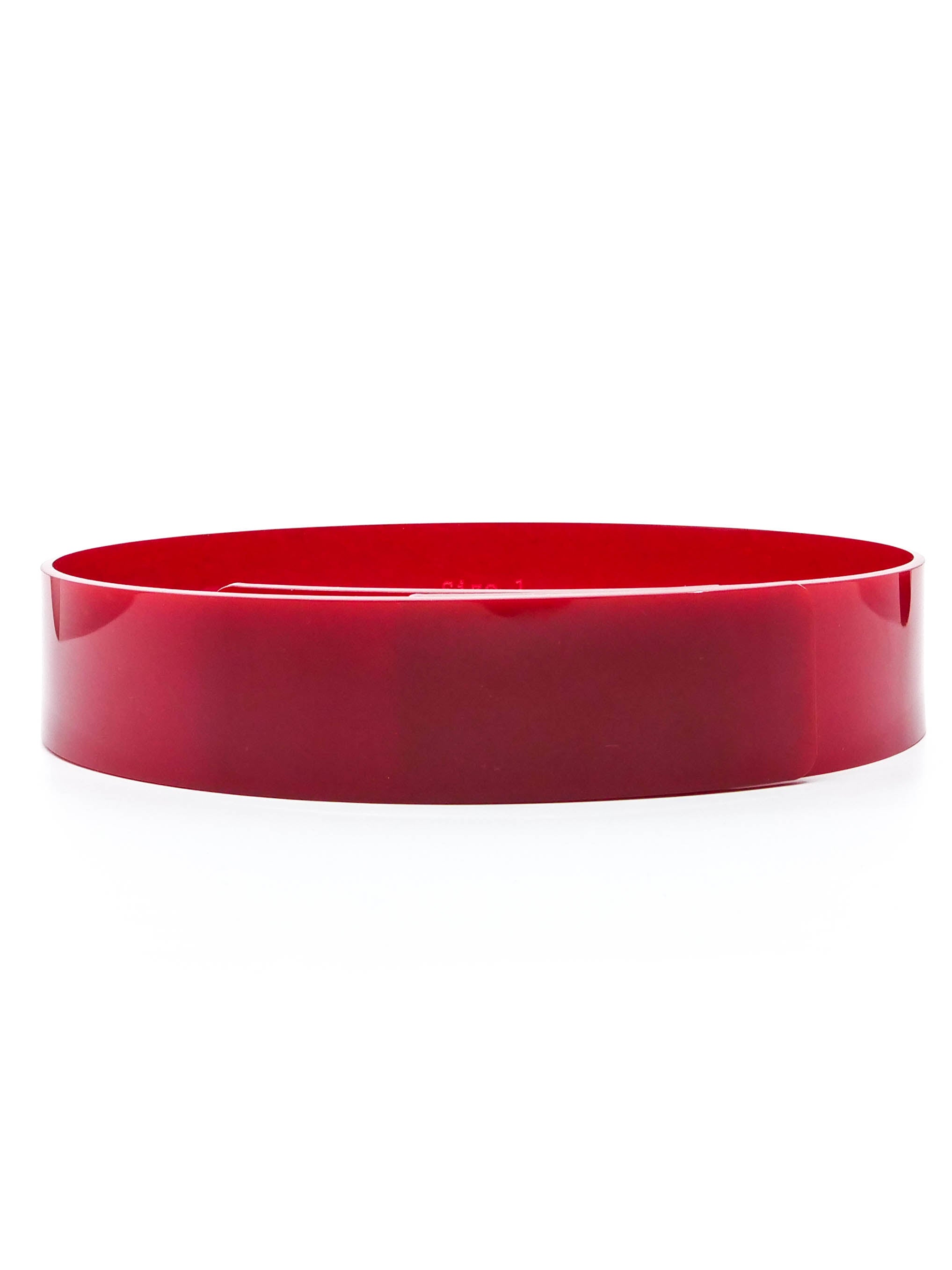 Maison Margiela Red Plastic Waist Belt