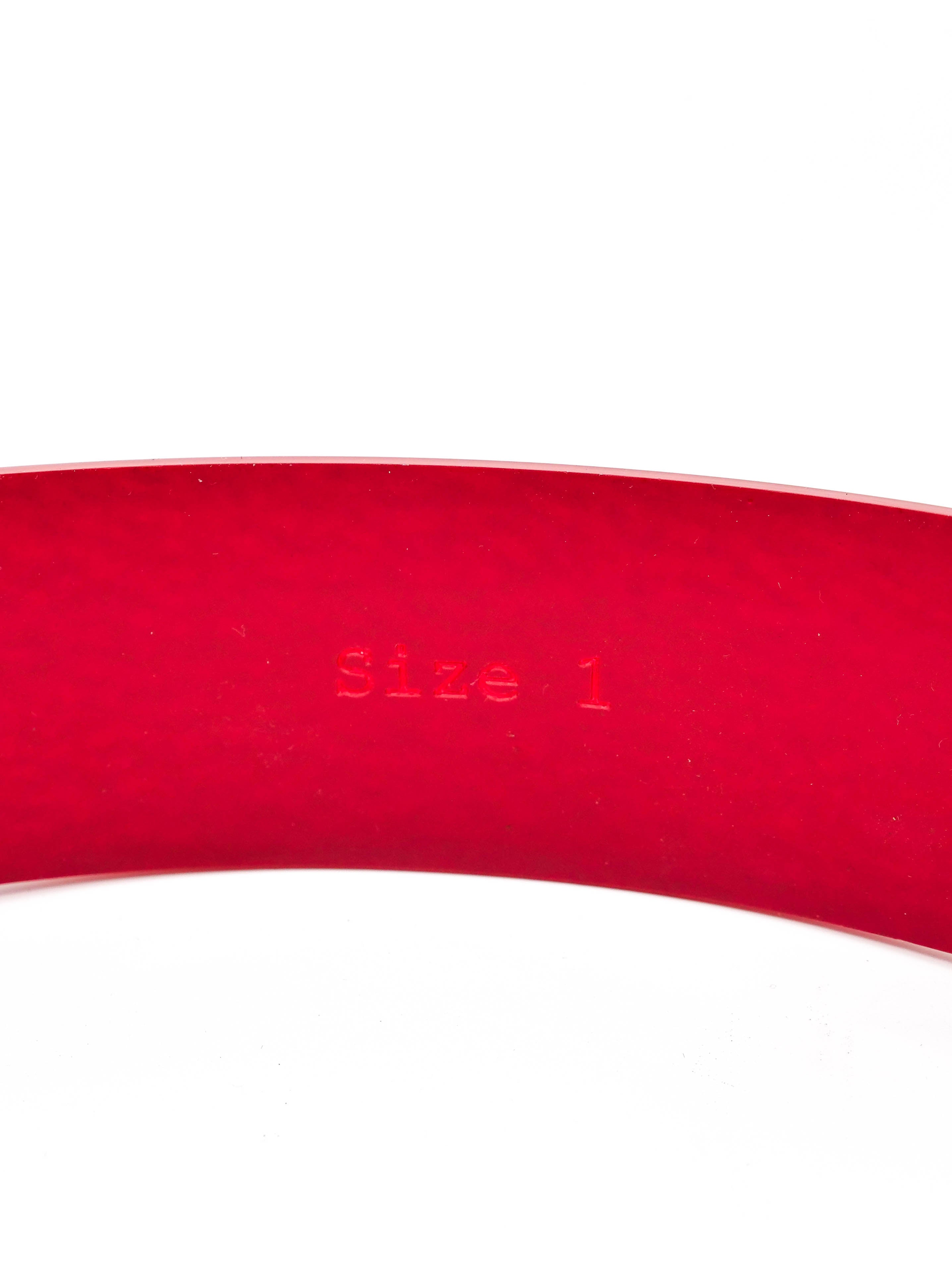 Maison Margiela Red Plastic Waist Belt