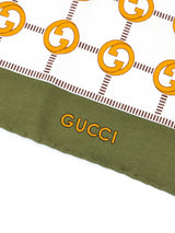 Gucci Logo Printed Silk Scarf Accessory arcadeshops.com