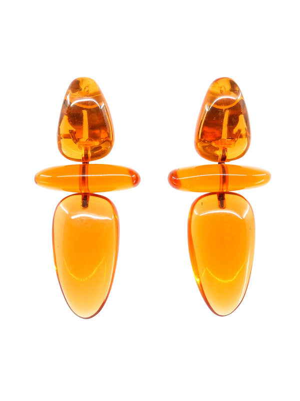 Monies Amber Resin Drop Earrings Accessory arcadeshops.com