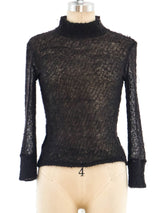 Versace Mohair Cropped Sweater Top arcadeshops.com