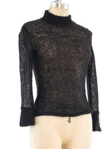 Versace Mohair Cropped Sweater Top arcadeshops.com