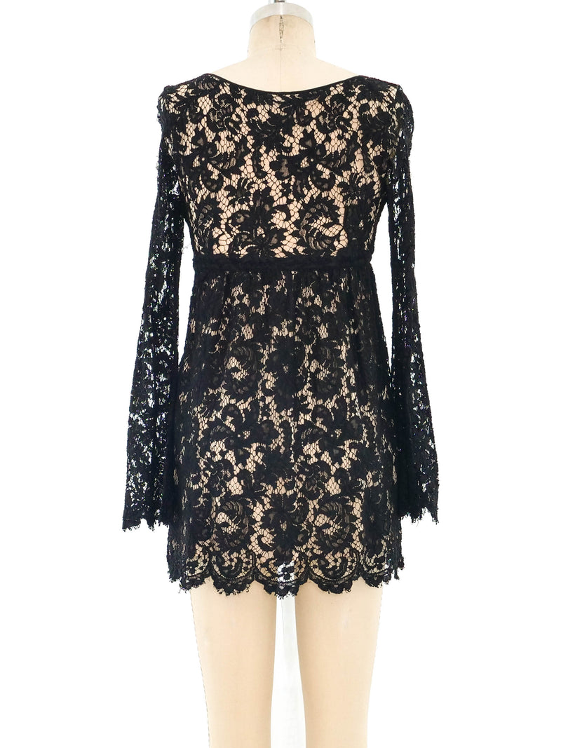 Gucci Lace Baby Doll Micro Mini Dress Dress arcadeshops.com