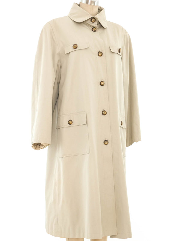 1970's Gucci Khaki Coat Outerwear arcadeshops.com