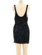 Donna Karan Bronze Paillette Tank Dress Dress arcadeshops.com