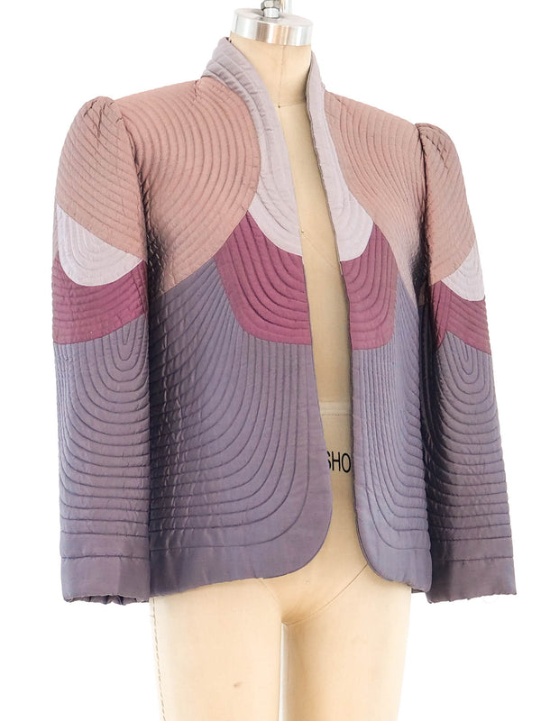 Quilted Thai Silk Jacket Jacket arcadeshops.com