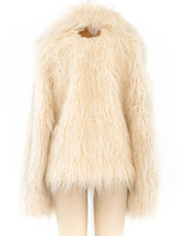 Paco Rabanne Faux Fur Shag Coat Outerwear arcadeshops.com