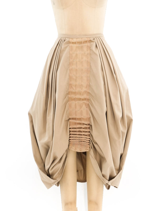 Sculptural Khaki Skirt Bottom arcadeshops.com