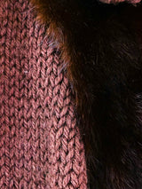 Chocolate Fur Cardigan Style Jacket Outerwear arcadeshops.com