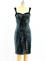 Thierry Mugler Sequin Dress Dress arcadeshops.com