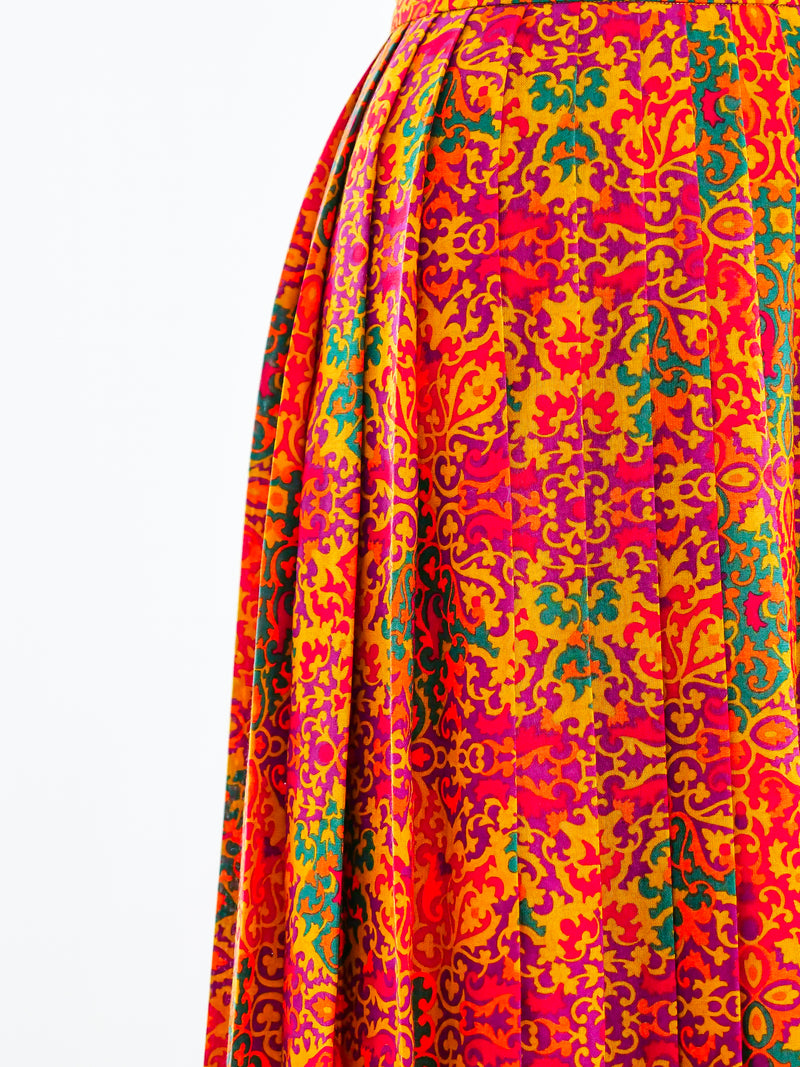 Yves Saint Laurent Pleated Print Skirt Skirt arcadeshops.com