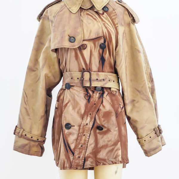 Jean Paul Gaultier Printed Jersey Trench Coat