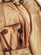 Jean Paul Gaultier Printed Jersey Trench Coat Jacket arcadeshops.com