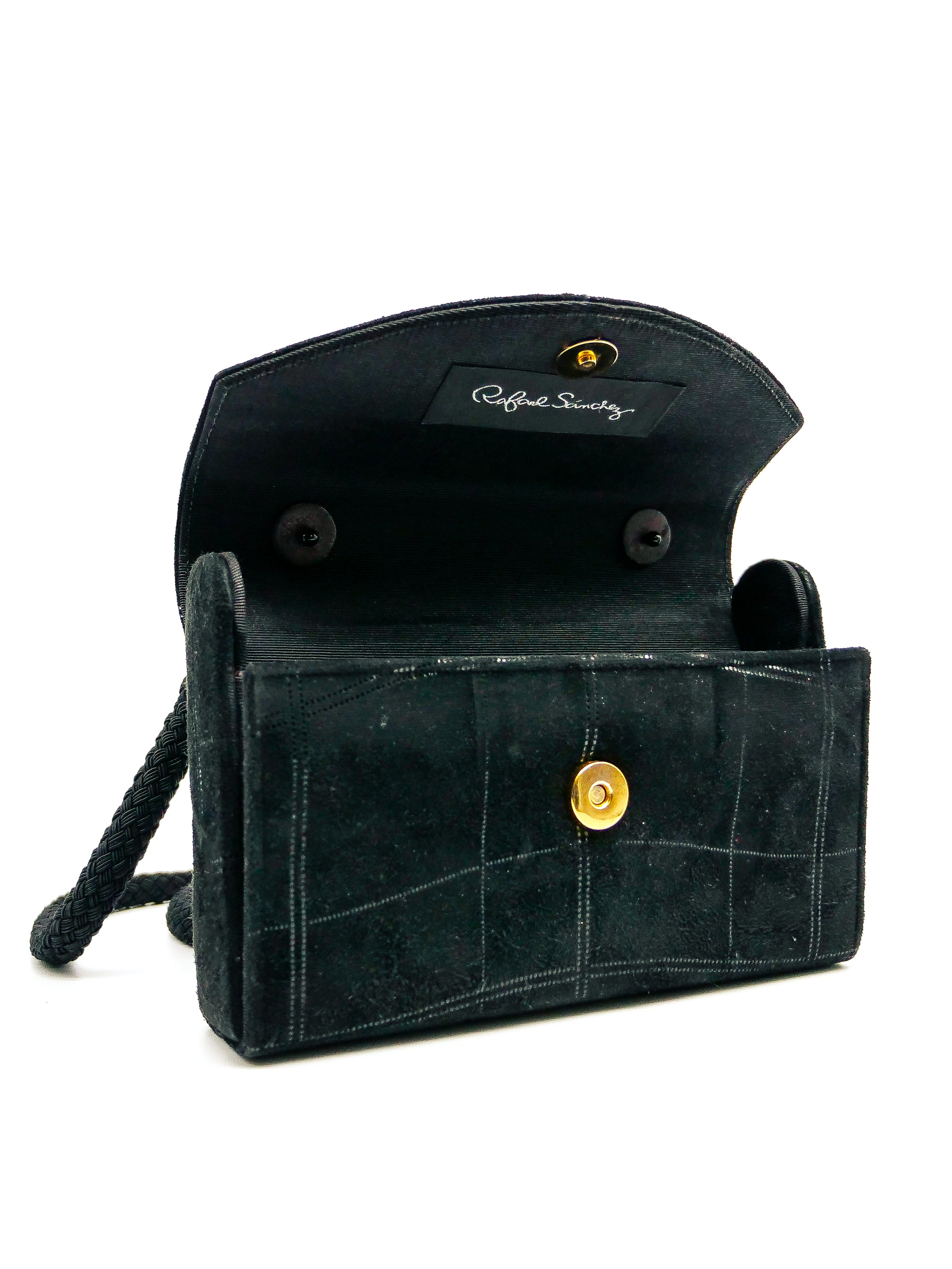 Porto Rafael black - made in Italy leather handbags | CORSIA