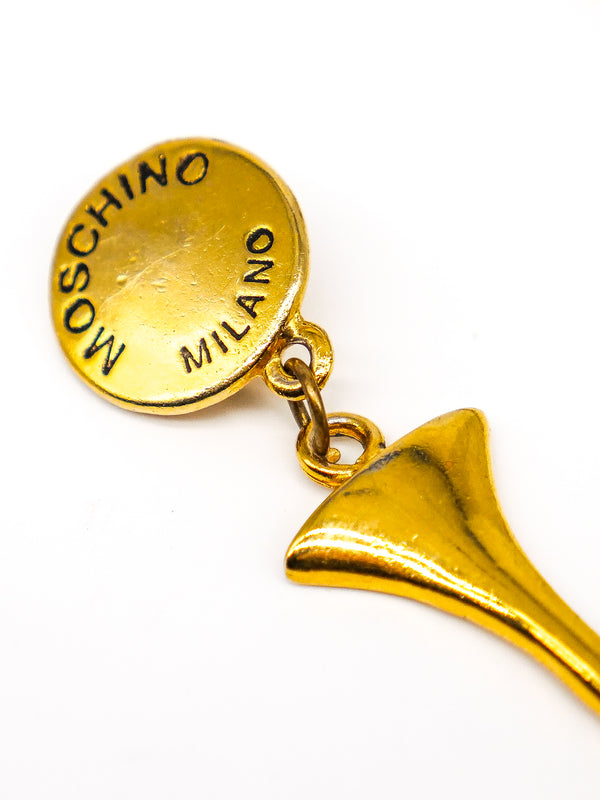 Moschino Oversized Cross Earrings Jewelry arcadeshops.com