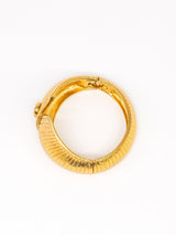 Goldtone Collar Bangle Bracelet Jewelry arcadeshops.com
