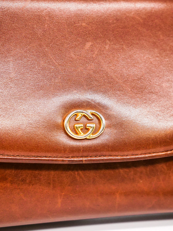 Gucci Bag Brown Leather Shoulder Bag Accessory arcadeshops.com