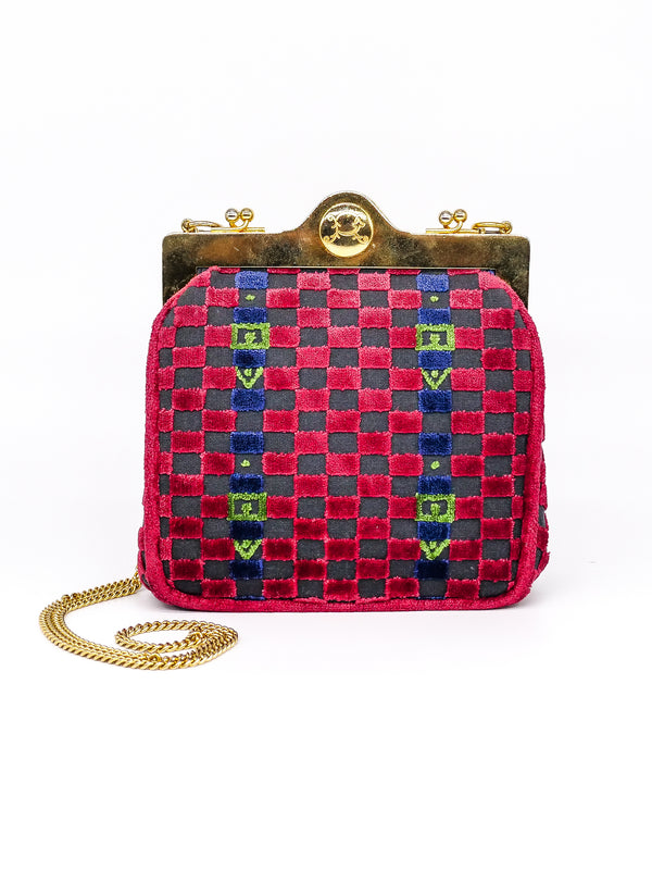 Roberta di Camerino Velvet Shoulder Bag Accessory arcadeshops.com
