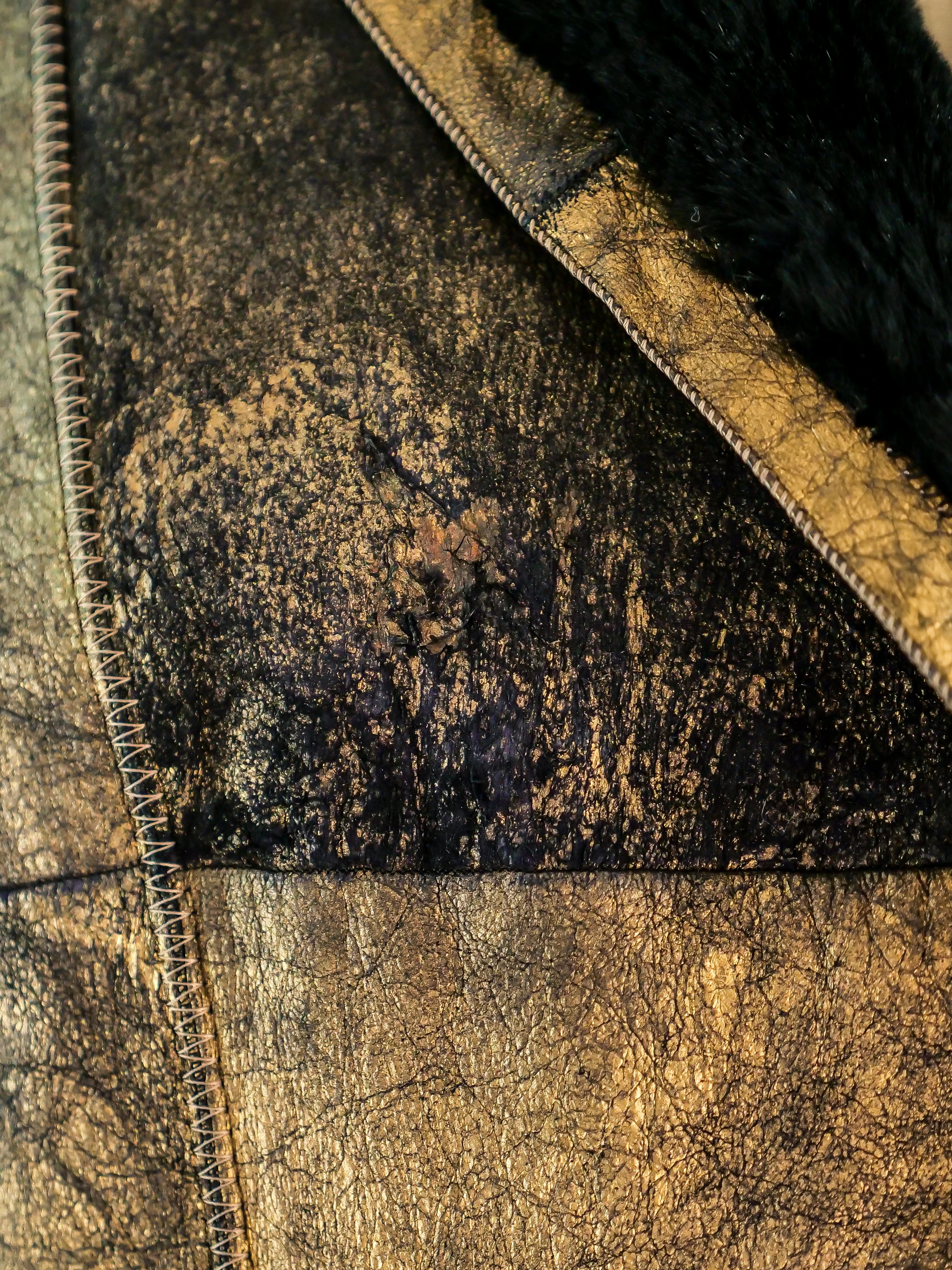 Krizia Gold Shearling Jacket
