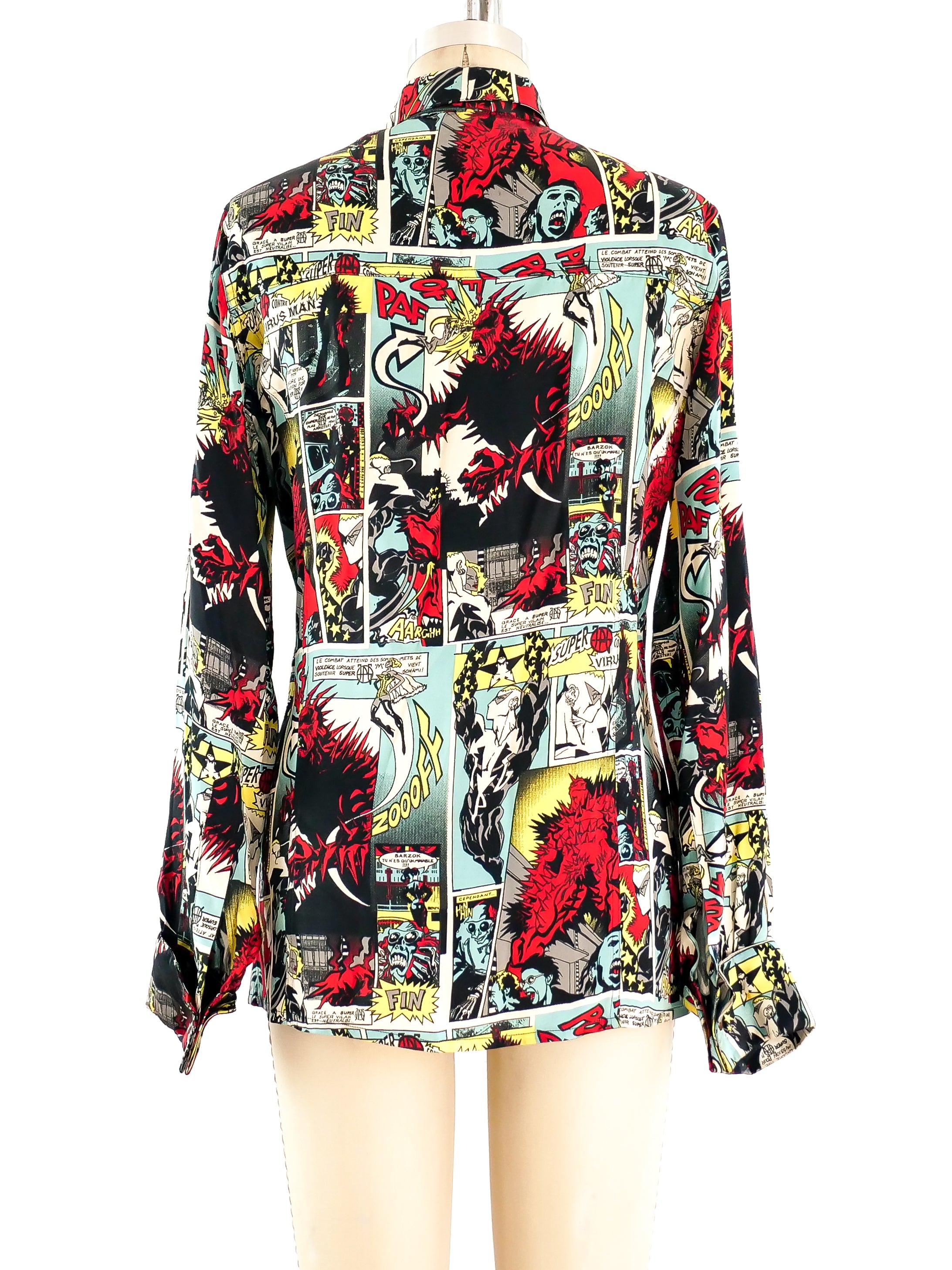Jean Paul Gaultier Comic Strip Print Shirt
