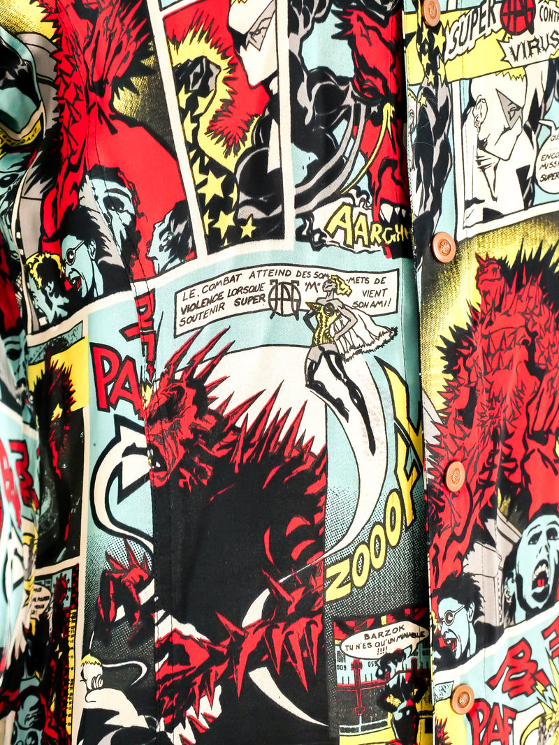 Jean Paul Gaultier Comic Strip Print Shirt Top arcadeshops.com