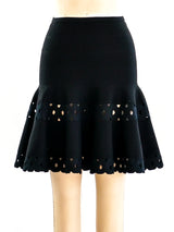 Alaia Perforated Knit Skirt Skirt arcadeshops.com