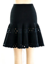 Alaia Perforated Knit Skirt Skirt arcadeshops.com