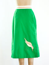 Bird Applique Wrap Skirt Bottom arcadeshops.com