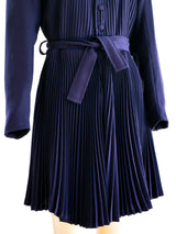 Pleated Purple Coat Dress Jacket arcadeshops.com