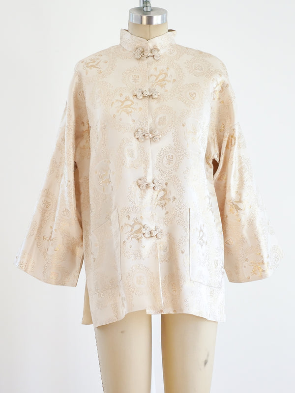 Japanese Dragon Jacquard Top Top arcadeshops.com