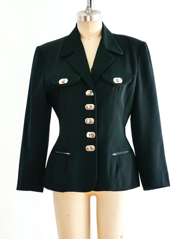 1990's Turn Lock Hardware Jacket Jacket arcadeshops.com