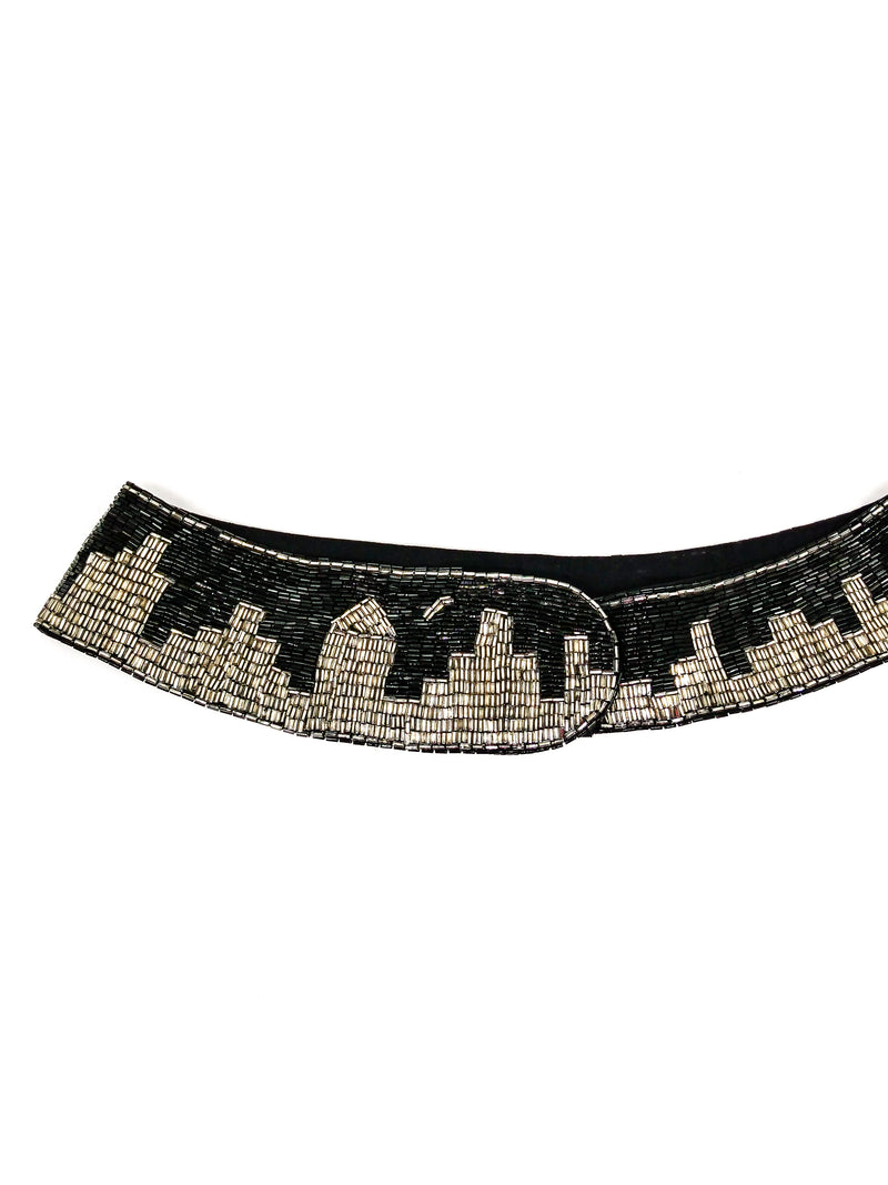 1980's Beaded Cityscape Belt Accessory arcadeshops.com