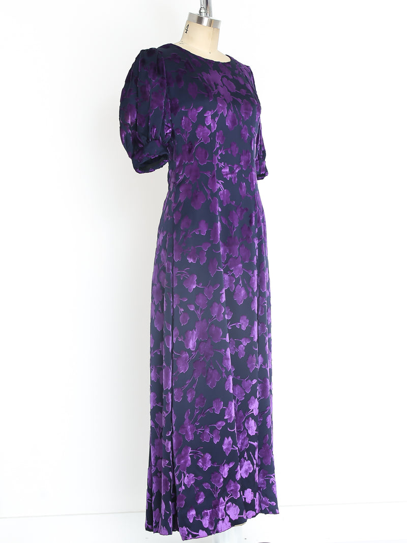 Yves Saint Laurent Amethyst Floral Dress Dress arcadeshops.com