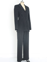 Escada Pinstripe Pant Suit Suit arcadeshops.com