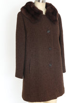 1960's Tweed Jacket with Fur Collar Jacket arcadeshops.com