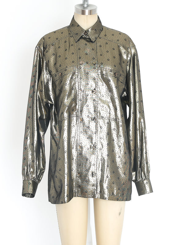 Escada Gold Lurex Top Top arcadeshops.com