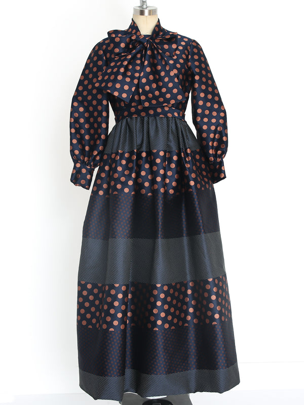 Geoffrey Beene Polka Dot Gown Dress arcadeshops.com