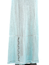 Blue and silver knit ensemble Suit arcadeshops.com