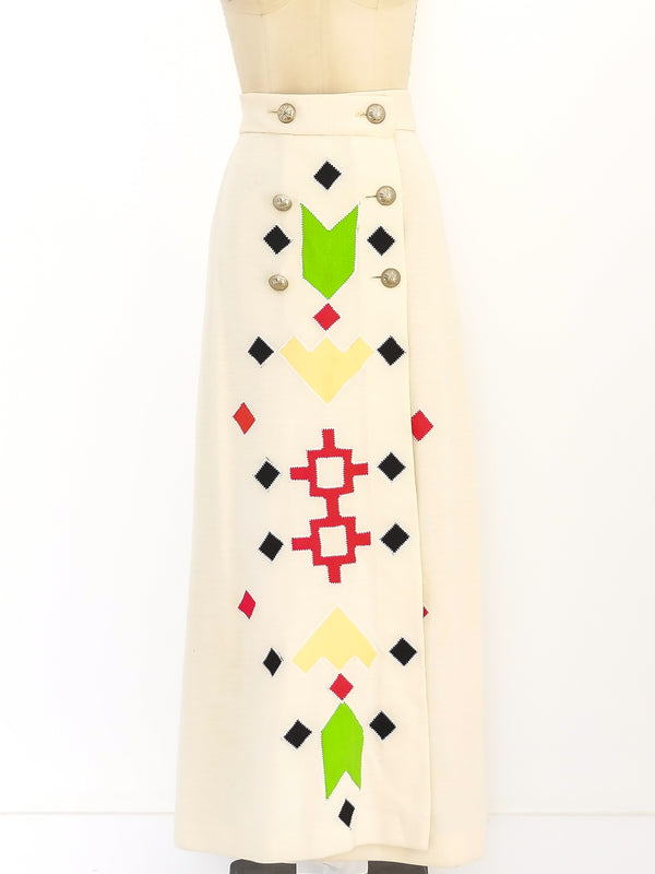 Southwestern Inspired Maxi Skirt Bottom arcadeshops.com