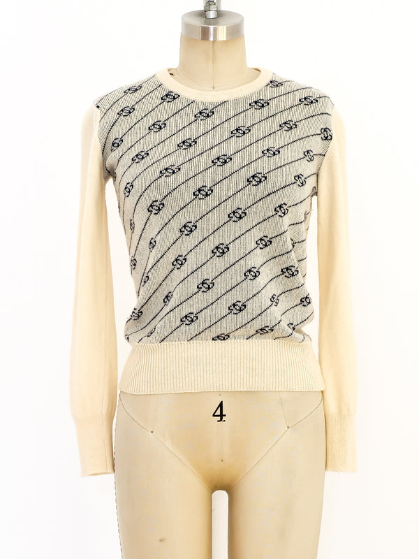 Gucci Logo Knit Sweater Top arcadeshops.com