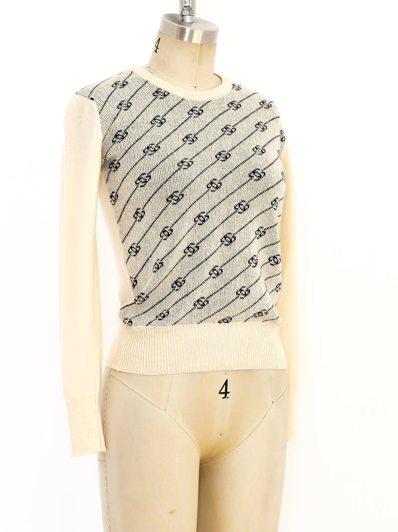 Gucci Logo Knit Sweater Top arcadeshops.com